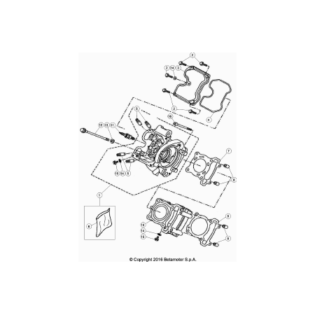 Cylindre culasse 125 BETA LC 2021