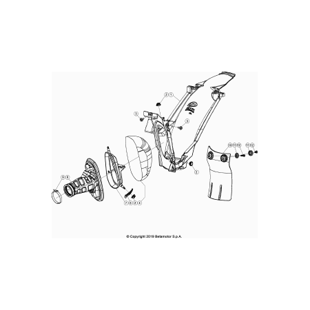 Boite à air BETA 125 RR 2018