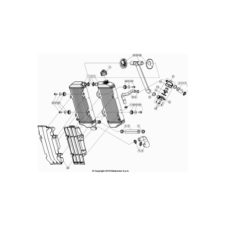 Circuit de refroidissement BETA 125 RR 2018