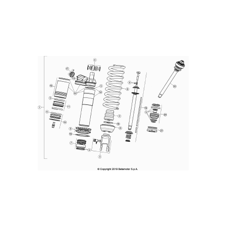 Amortisseur BETA 200 RR 2020